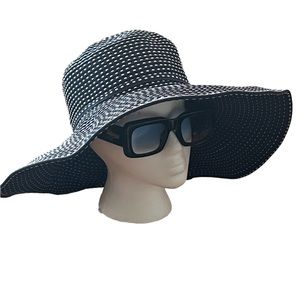 San Diego Hat Company Ribbon Packable Sun Hat Blue UPF 50+ UV Protection NWT